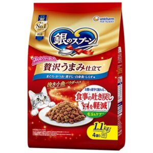 銀のスプーン 贅沢うまみ仕立て 食事の吐き戻し軽減フード（まぐろ・かつお・煮干し・白身魚・しらす味）