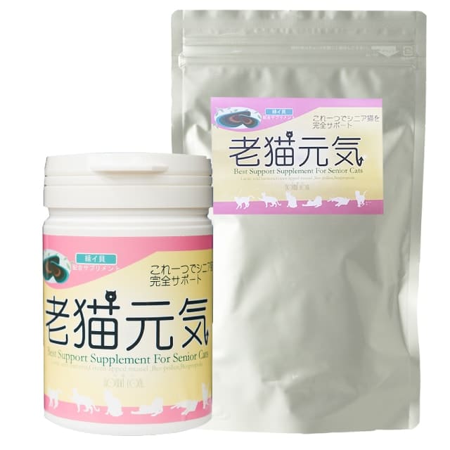 老猫元気 シニア用総合サプリメント 180g（90g×2 エコパック）