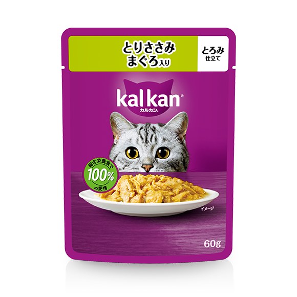カルカン パウチ とりささみ まぐろ入り（成猫用）