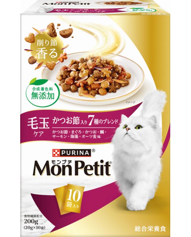 モンプチ ボックス 毛玉ケア かつお節入り7種のブレンド