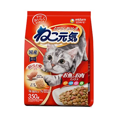 ねこ元気 全成長段階用 お魚とお肉ミックス