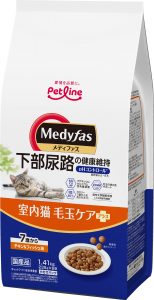 メディファス 室内猫 毛玉ケアプラス 7歳から チキン＆フィッシュ味